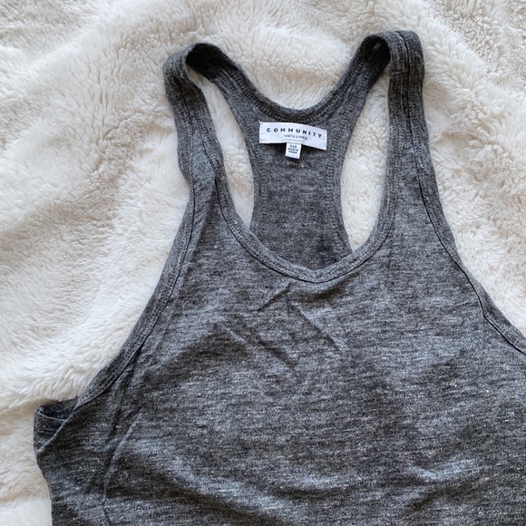 100% linen Community Racerback Dress - Picture 2 of 4